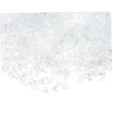 HAPINARY 1 Glass Chip Nail Art Accessories Epoxy Filling Nail Art Stone Manicure Fillers DIY Charm Fillers Nail Manicure DIY Accessories DIY Glass Fillers Nail Crushed Glass 0.5X0.3cm transparent