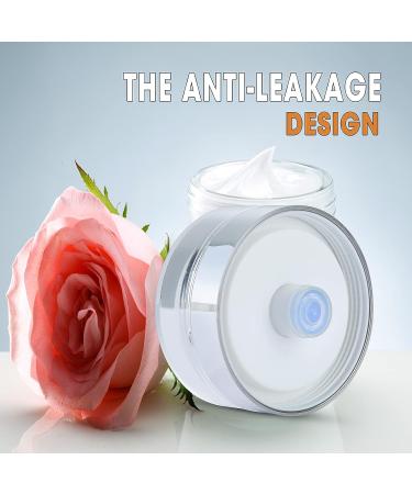 Airless Pump Jar 1.7oz - Drunk Elephant Container for Lotions, Creams, Serums & Makeup - Travel-friendly Push Down Pump Dispenser - Buy Online on SooperMarket.com