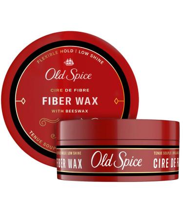 Old Spice, Hair Styling Fiber Wax for Men Flexible HoldLow Shine 2.22 Each Twin Pack NEW Formula, 4.44 Fl Oz New Version