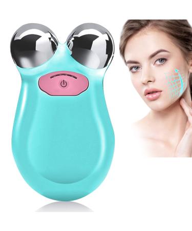 Microcurrent Facial Device, Intelligent Face Neck Massager, Microcurrent Face Lift Device,Wrinkle Reducing - Contour Skin Tightenin Facial Massager,Blue