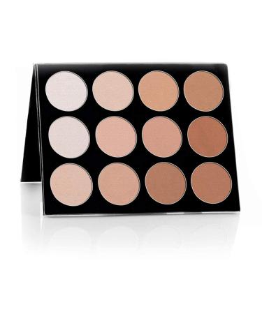 Mehron Makeup Foundation Celebre Pro-HD Pressed Powder  Contour & Highlight Palette 12 Shades