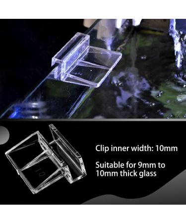 16 PCS LEEFONE 10mm Acrylic Aquarium Cover Clip - Universal Holder for Rimless Fish Tank Glass Covers - Buy Online on SooperMarket.com