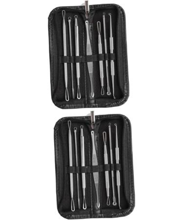 PLAFOPE 14 Pcs Blackhead Removal Extractor Tools Comedone Extractor Blackhead Extractor Silver - Buy Online on SooperMarket.com