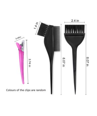 7-Piece Hair Color Dye Set - Salon Tool Combo with Bowls Brushes & Clips for DIY Hair Dyeing - Buy Online on SooperMarket.com