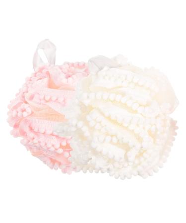 Gatuida Shower Ball 2pcs Bath Ball Bath Scrub Flower Travel Body Brush Clean or Back Cleaner Towel 1 Count (Pack of 1)