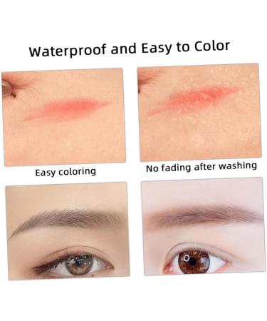 PLAFOPE 1 Set smudge proof eyebrow pencil red wood brow pencil dark brown eye brow pencil 1 count (Pack of 1) Red - Buy Online on SooperMarket.com