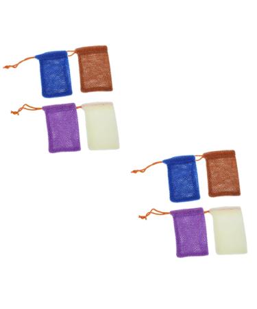 FOYTOKI 8 Pcs Soap Bag Foaming Net Bath Soap Liquid Bag Rapid Drying Towel Bubble Soap Nylon
