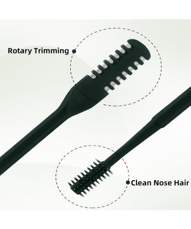 3 Pack Nose Hair Trimmer 2 in 1 Professional Double Headed Clipper - Dark Green Nose Hair Remover for Men & Women - International Shipping Available - Buy Online on SooperMarket.com