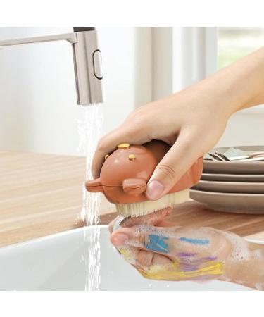 Teksome Kids Nail Brush Nails Toes Cleaning Brush Easy To Grasp Gentle Bristles Nail Brush For Cleaning Fingernails Men And Women Brown - Buy Online on SooperMarket.com