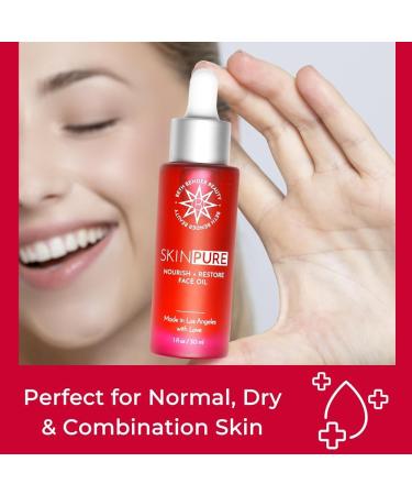 Beth Bender Beauty SKINPURE Vitamin C Face Oil - Anti-Aging & Anti-Wrinkle Formula - 1 Fl Oz | International Shipping Available - Buy Online on SooperMarket.com