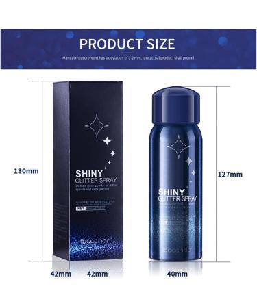Joyeee Body Glitter Spray - Waterproof Shimmer Hairspray for Long-Lasting Highlights | 2-Pack Makeup Glitter for Face Hair Body & Nail Art - Buy Online on SooperMarket.com