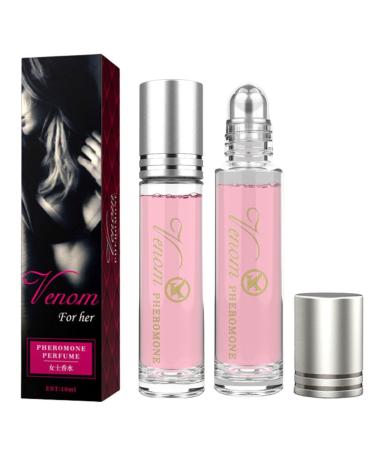 CROOT 2PCS Lunex Phero Perfumes for Women Portable Pheromone Perfume Long Lasting Perfumes Female