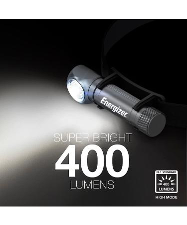 ENERGIZER Rechargeable X1000 LED Headlamp - 1000 Lumen Turbo Mode, IPX4 Water Resistant, USB Cable Included - Gray Steel - Buy Online on SooperMarket.com