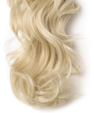 Silk-co 18inch Bleach Blond Long Curly Ponytail Extensions Claw on Synthetic Clip in Hairpiece Pony Tail Extension 18inch (Pack of 1) Bleach Blond - Buy Online on SooperMarket.com