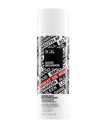 IGK GOOD BEHAVIOR Intense Daily Smoothing Mask | Vegan + Cruelty Free | 5 Oz