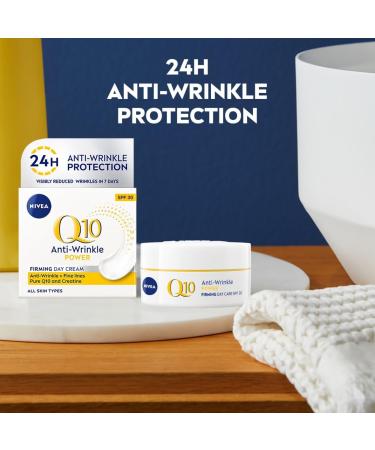 NIVEA Q10 Anti-Wrinkle Power Day Cream SPF 30 (50ml) with Skin Identical Q10 - Reduce Wrinkles and Age Spots - Buy Online on SooperMarket.com