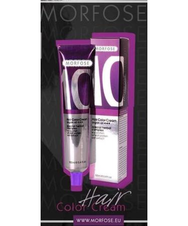 Morfose 10 Professional Hair Colour Cream 100 ml No. 6.11 Dark Ash Auburn - Buy Online on SooperMarket.com