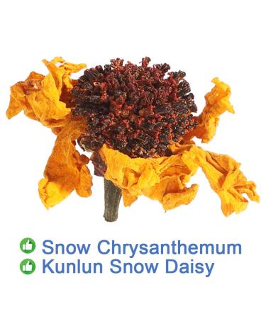 Buy Kunlun Snow Daisy Tea - Snow Chrysanthemum Herbal Tea for Low Blood Pressure & Weight Loss | 40g/1.4oz - Natural Chinese Flora - International Shipping Available - Buy Online on SooperMarket.com