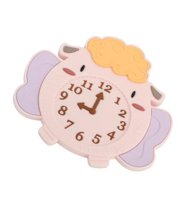 Silicone Infant Teething Toy - Cute Cartoon Sheep Alarm Clock Shape - BPA Free - Buy Online on SooperMarket.com