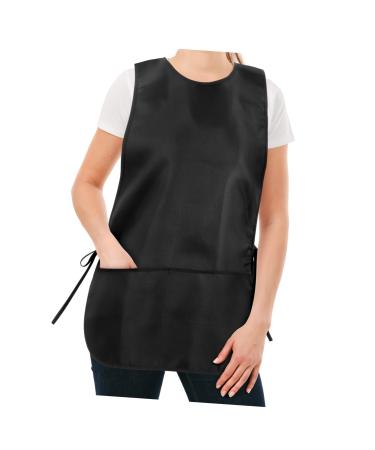 Warmhm Cobbler Apron: Cobbler Smock Bib Apron 2 Pockets - Unisex Cooking Kitchen Aprons - Drawing Apron - Barber Hair Cutting Apron - Paint Apron for Chef Bbq Women Men