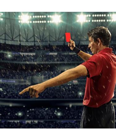 Approved Football Referee Card Set - Red & Yellow Cards with Specifications & Pipe Cord - Essential Referee Tool for Competitions - Buy Online on SooperMarket.com