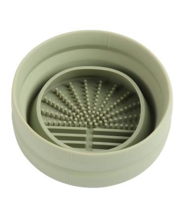 Portable Cosmetic Brush Cleaner Silicone Makeup Brush Cleaning Mat Foldable Makeup Brush Cleaning Bowl Makeup Brush Scrubber Washing Tool for Cosmetic Brush Powder Puff