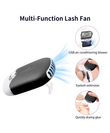 150ml Eyelash Extension Cleanser Kit | Kioooki Lash Shampoo with USB Mini Fan Brush & Makeup Remover Pad - Portable & Efficient Care for Lash Extensions - Buy Online on SooperMarket.com