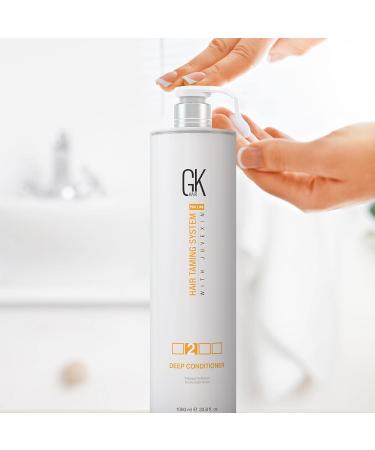 GK HAIR Global Keratin Deep Conditioner Masque 1000ml - Intense Hydrating Treatment for Dry, Damaged, Color-Treated Hair - Buy Online on SooperMarket.com