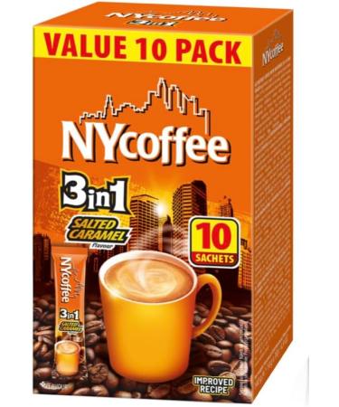 NY Coffee 3 in 1 Salted Caramel (50 Sachet in Total) 10 Sachets x 5 pack boxes - Buy Online on SooperMarket.com
