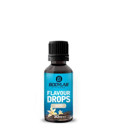 BODYLAB24 Flavor drops 30ml vanilla calorie-free sugar-free and fat-free aroma drops flavrops for sweetening foods coffee syrup taste without artificial dyes