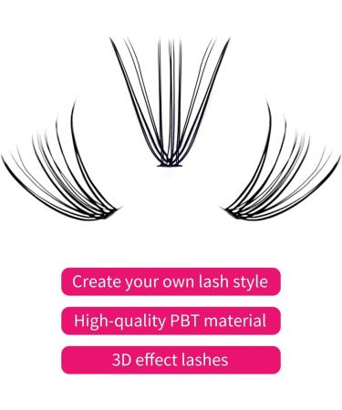Fadlash Cluster Eyelash Extension 20 Root 0.07mm D Curl 11mm Individual Lashes - DIY Self-Application Extensions - Buy Online on SooperMarket.com