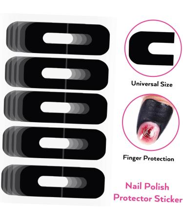 FRCOLOR 400 Sheets Nail Art Anti Spill Stickers Nail Polish Nail Protection for Painting Nails Nail Tape Nail Care Tools Protection Tearable 3.00X2.50X0.10CMx4pcs As Shown X 4 Pieces - Buy Online on SooperMarket.com