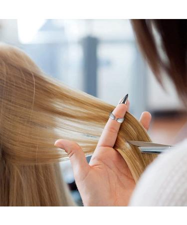 Silver Hair Selecting Ring & Steel Pin Rat Tail Combs Set with Magnetic Wrist Tool - Salon Braiding & Curling Kit - Buy Online on SooperMarket.com