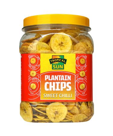 Tropical Sun Sweet Chilli Flavour Plantain Chips 450g (Pack of 1)