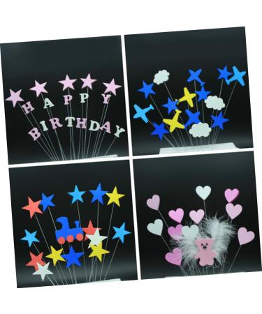 OFFSCH 16pcs Wedding Cake Decorations Cake Decorating Supplies Airplane Cupcake Toppers Cloud Cake Decorations Cupcakes Plane Cake Toppers Iron Wire Cake Picks Cloud Cupcake Toppers Flag - Buy Online on SooperMarket.com