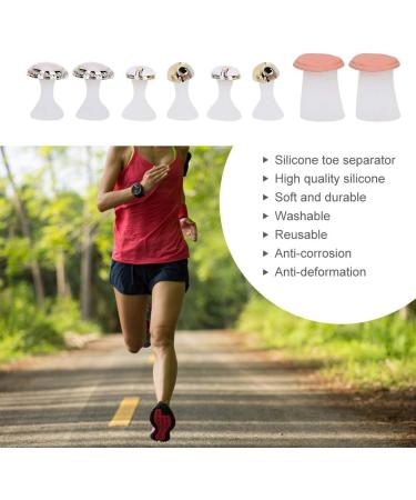 Toe Separators 8 Pcs Reusable Silicone Toe Spacers Nail Art Toe Separation Tool Pedicure Care(MY-01) - Buy Online on SooperMarket.com