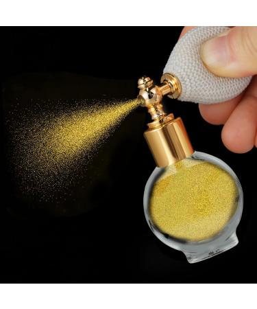 AOOWU Glitter Powder Spray Shiny Body Glitter Spray for Women Highlighter Loose Powder Spray Shimmer Sparkle Pearl Powder Makeup Spray for Body Hair Face and Clothing Colorful Gold - Buy Online on SooperMarket.com