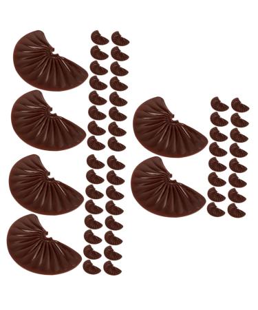 ERINGOGO Fake Chocolates Bulk 72 Pcs Imitation Chocolate Chips Desktop Chocolate Model Multi-function Interesting Chocolate Decor Interesting Fake Chocolate Artificial Material Pvc