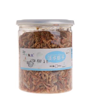 SEAyaho 500ml Aquarium Food Dried Shrimp Krill for Fish Turtle Feeding Hamster Protein