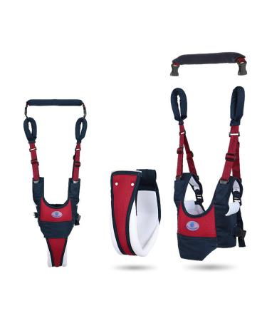 Baby Walker Toddler Walking Assistant, Deralaon Handheld Stand Up and Walking Learning Leash Kids Safety Breathable Walking Harness Walker for Baby 6-27 Months (Red)