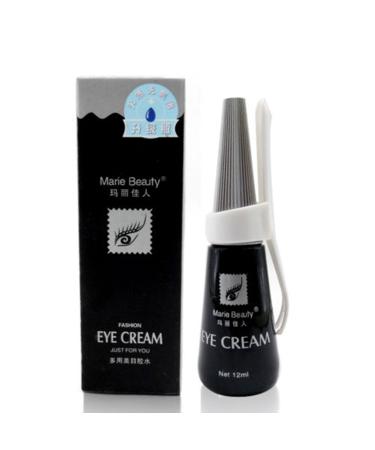 JIAHAO One Bottle Professional EYE Waterproof False Eyelashes Adhesive Marie Beauty Premium Edition Eyelashes Glue - Black 12ml