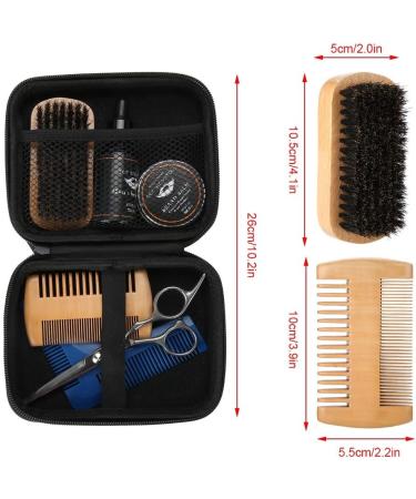 Joyzan Beard Care Set for Men | Complete Grooming Kit with Cream Oil Brush Comb & Trim Tool | Perfect Gift for Him Father & Friend - Buy Online on SooperMarket.com