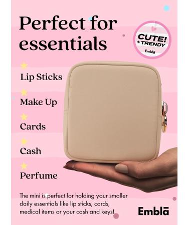 Embla Nylon Makeup Bag Travel Toiletry Organizer - Zipper Pouch Clutch Coin Purse - Buy Online on SooperMarket.com