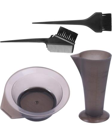 FRCOLOR 4Pcs Hair Dye Coloring Kit - Brush, Bowl, Measuring Cup Set for DIY Salon & Home Use - Buy Online on SooperMarket.com