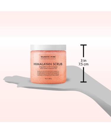 Exfoliating Himalayan Salt Body Scrub with Lingonberry | 10 oz Deep Cleansing Moisturizer for Women & Men - Buy Online on SooperMarket.com