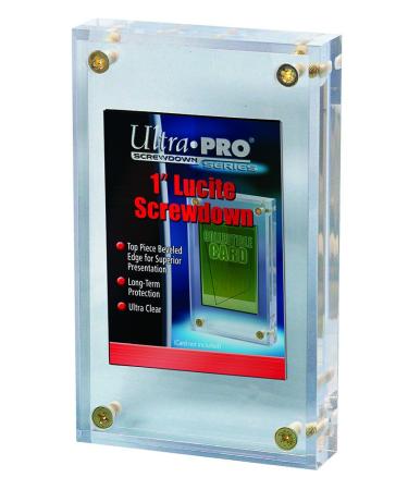 Ultra Pro 1 Thick Lucite Screwdown Trading Card Display