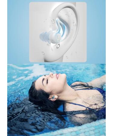 Reusable Soft Silicone Ear Plugs for Sleeping & Noise Cancelling - Blue - Buy Online on SooperMarket.com