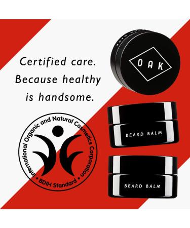 Oak Beard Balm for Men | Natural Beard Care | Light Hold & Shine | Certified Cosmetic from Berlin (50 ml) - Buy Online on SooperMarket.com