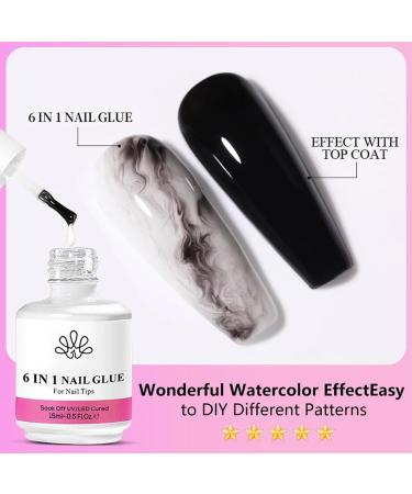 Builder Base Strengthening Gel 6 In 1 Clear UV Gel Nail Polish Coat For Nail Repair Extension & Modeling Sticking Rhinestone Nail Art Glue 15ml Quick Extension Building - Buy Online on SooperMarket.com
