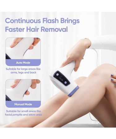 BONTECH IPL Hair Removal Device with Ice Cooling - Painless Laser Hair Removal for Women - Permanent, Precision Head, Long-lasting Results - Body & Face - White - Buy Online on SooperMarket.com